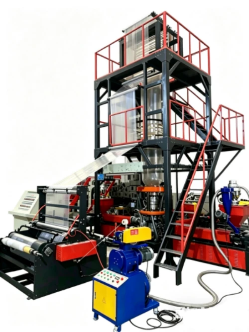 Máy thổi màng nhựa ABA bằng nhựa nylon Máy thổi màng đồng đùn 3 lớp